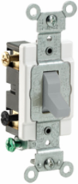 20 Amp, Toggle Switch, Double-Pole, Quiet Switch, Commercial Spec Grade