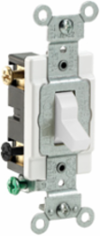 20 Amp Double-Pole Toggle Switch, Side Wired, 120/277 Volt, Commercial Grade