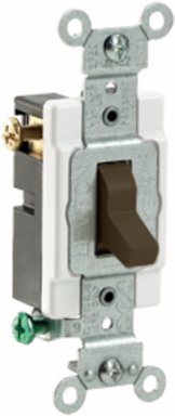 20 Amp 3-Way Toggle Switch, Quiet, Commercial Spec Grade, 120/277 Volt