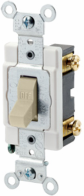 15 Amp Toggle Switch, Single-Pole, 120/277 Volt, Commercial Spec Grade