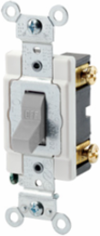 20 Amp Toggle Switch, Single-Pole, 120/277V, Commercial Spec Grade, Gray