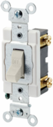 20 Amp Single-Pole Toggle Quiet Switch, 120/277 Volt, Commercial Grade