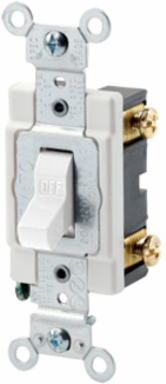 20 Amp Toggle Switch, Single-Pole, 120/277 Volt, Commercial Spec Grade