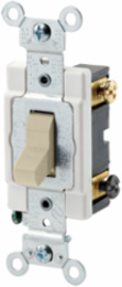 20 Amp Double-Pole Toggle Switch, 120/277 Volt, Commercial Spec Grade, Ivory