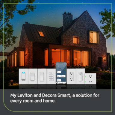 Decora Smart Wi-Fi Outlet, 15A Tamper-Resistant, 120 VAC