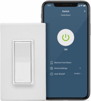 Decora Smart Wi-Fi Switch, 15A Load Rating, Requires Neutral Wire, Compatible with Voice Assistants