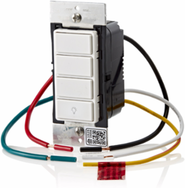 Decora Smart Scene Controller Switch, 15A General Use, Wi-Fi, White