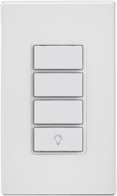 Decora Smart Scene Controller Switch, 15A General Use, Wi-Fi, White