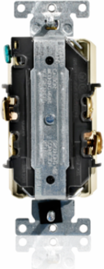 Decora Plus 15 Amp Duplex Receptacle, Hospital Grade, Self-Grounding, Light Almond