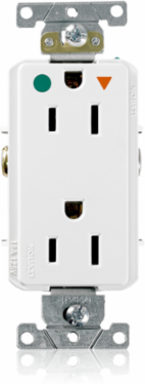 15 Amp Decora Plus Isolated Ground Hospital Grade Duplex Receptacle, 125 Volt