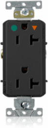 20 Amp Decora Plus Heavy-Duty Hospital Grade Duplex Receptacle, 125 Volt
