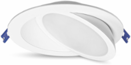 Adjustable Slim Downlight with Selectable CCT, 6-inch Round Aperture