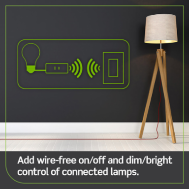Decora Smart Anywhere Companion Dimmer, 3-Way Compatibility, Wireless Control