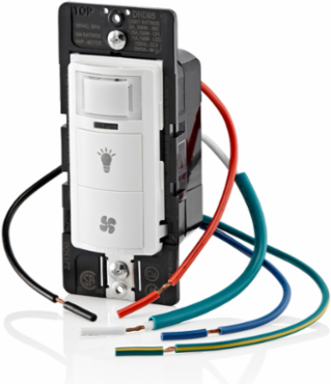 Decora Humidity Sensor & Fan Control with Light Switch, 1/4 HP