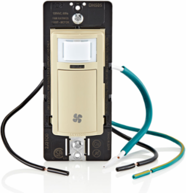 Decora In-Wall Humidity Sensor and Fan Control Switch, 1/4 HP, Residential Grade, Single Pole