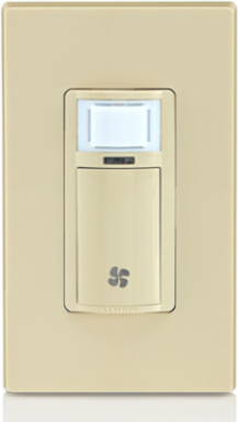 Decora In-Wall Humidity Sensor and Fan Control Switch, 1/4 HP, Residential Grade, Single Pole