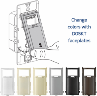 Decora In-Wall Humidity Sensor and Fan Control Switch, 1/4 HP, Residential Grade, Single Pole
