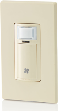 Decora In-Wall Humidity Sensor and Fan Control Switch, 1/4 HP, Residential Grade, Single Pole