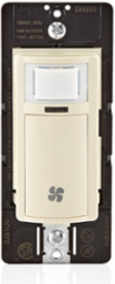 Decora In-Wall Humidity Sensor and Fan Control Switch, 1/4 HP, Residential Grade, Single Pole