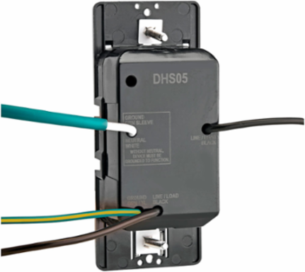 Decora Humidity Sensor & Fan Control Switch, 1/4 HP, 600W Incandescent, 300W LED/CFL