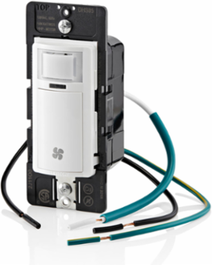Decora Humidity Sensor & Fan Control Switch, 1/4 HP, 600W Incandescent, 300W LED/CFL