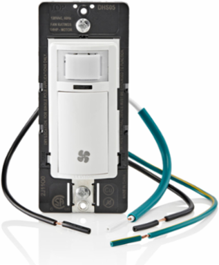 Decora Humidity Sensor & Fan Control Switch, 1/4 HP, 600W Incandescent, 300W LED/CFL