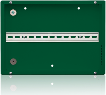 DIN Rail Rack Mount Enclosure 14 Inch x 10 Inch with 1 Rail