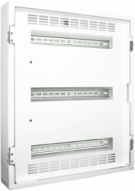 DIN Rail Rack Mount Enclosure 21 Inch x 25 Inch with 3 Rails