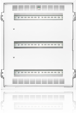 DIN Rail Rack Mount Enclosure 21 Inch x 25 Inch with 3 Rails