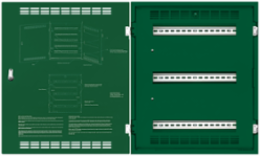 DIN Rail Rack Mount Enclosure 21 Inch x 25 Inch with 3 Rails