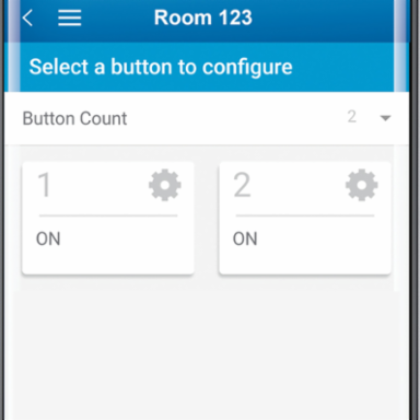 Lumina RF Keypad Room Controller, 2-Button, Bluetooth, 120-277VAC