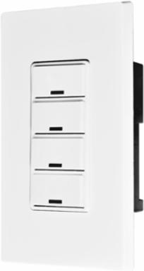 Lumina RF Keypad Room Controller, 4 Button, Bluetooth, 120-277VAC