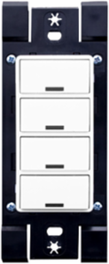 Lumina RF Keypad Room Controller, 4 Button, Bluetooth, 120-277VAC