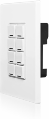 Lumina RF Keypad Room Controller, 8 Button, 120-277VAC Power