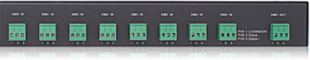 DMX Signal Management 8 Input Merger (8 In, 1 Out)