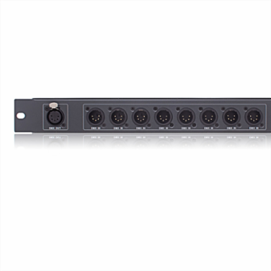 DMX Signal Management 8 Input Merger (8 In, 1 Out)