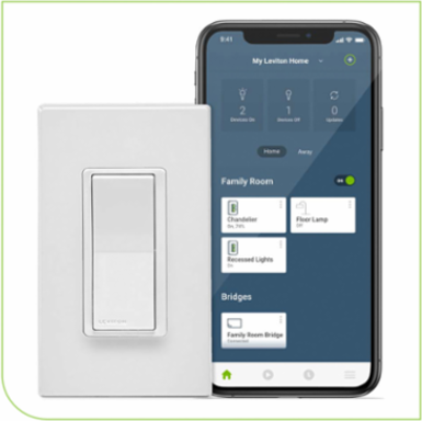 No-Neutral Decora Smart Switch, 15 Amp, Requires MLWSB Wi-Fi Bridge