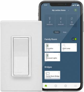 No-Neutral Decora Smart Switch, 15 Amp, Requires MLWSB Wi-Fi Bridge