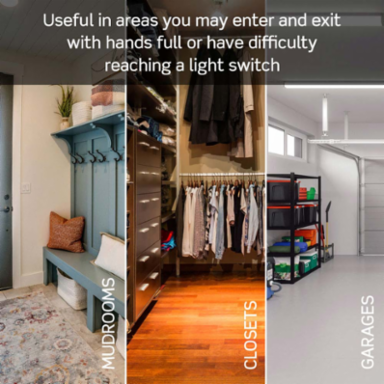 Decora Motion Sensor Light Switch, 180° Coverage, 2A, Ivory