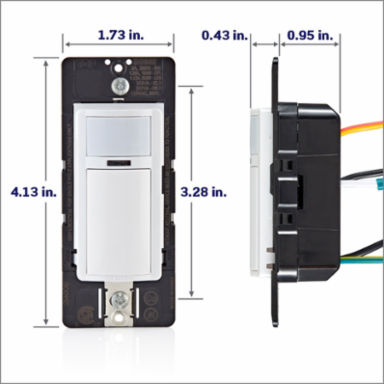 Decora Motion Sensor Light Switch, 300W LED/CFL, 600W Incandescent, 900 Sq. Ft. Coverage