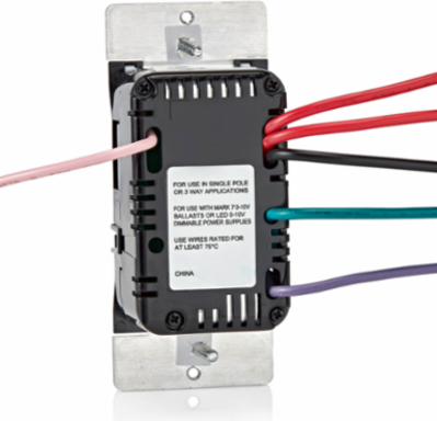 Decora Slide Dimmer Switch 0-10V for LED & Fluorescent, 1200VA/277VAC