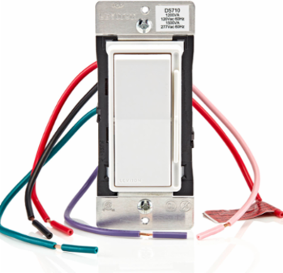 Decora Slide Dimmer Switch 0-10V for LED & Fluorescent, 1200VA/277VAC