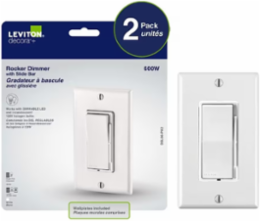 WH DEC SLIDE UNIV DIM 300W LED/CFL 2PK