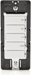 Decora Countdown Timer Switch, 15A, ½ HP, 4-Hour, 600W LED/CFL, In-Wall