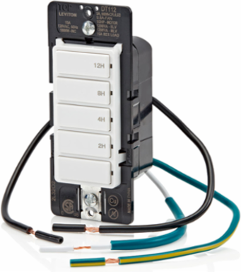 Decora 12-Hour Countdown Timer Switch, 15A, ½ HP, In-Wall Installation