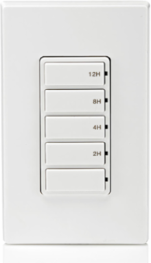 Decora 12-Hour Countdown Timer Switch, 15A, ½ HP, In-Wall Installation
