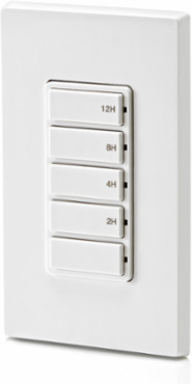 Decora 12-Hour Countdown Timer Switch, 15A, ½ HP, In-Wall Installation