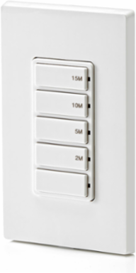 Decora Countdown Timer Switch, 15A, ½ HP, 15-Minute, In-Wall
