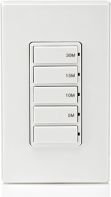 Decora Countdown Timer Switch, 30-Minute, 15A, ½ HP, In-Wall