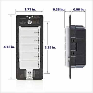 Decora 60-Minute Countdown Timer Switch, 15A, ½ HP, Single Pole
